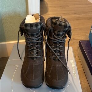 Dark Gray Winter Boots